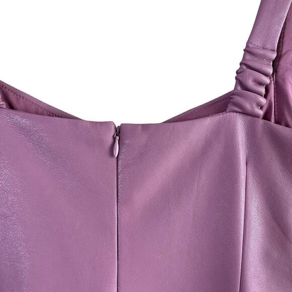 Lucy‎ Paris Sweetheart Faux Leather Mini Dress in Purple, Size XL - Picture 9 of 12